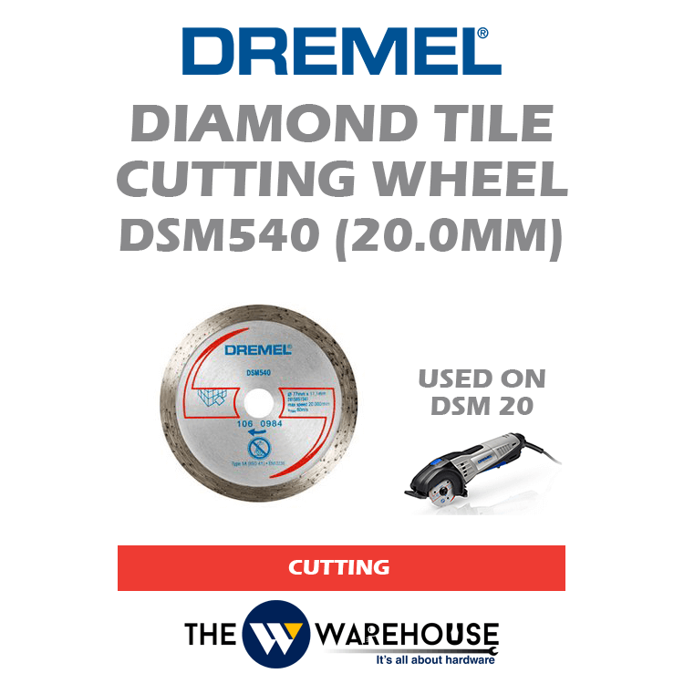 Dremel Diamond Tile Cutting Wheel DSM540 Malaysia TheWwarehouse